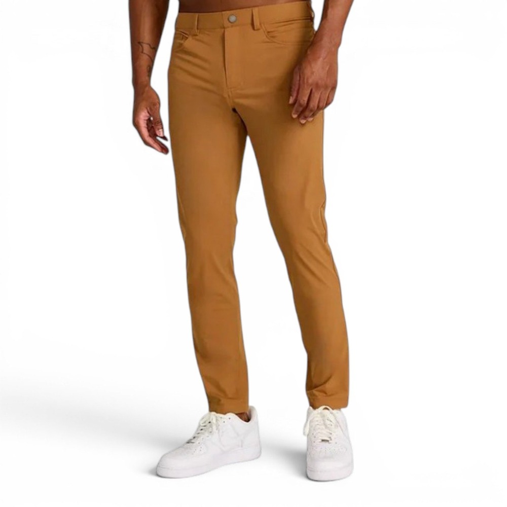 REDVANLY Kent Pull-On 32" Inseam Pants Mens L Espresso Performance Stretch Golf